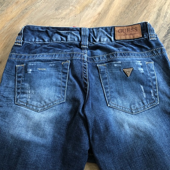 Guess Daredevil Women’s Distressed Bootcut Jeans - Picture 4 of 7